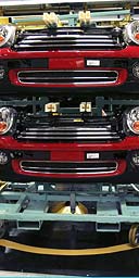 The second-generation BMW Mini being built at the Cowley factory near Oxford