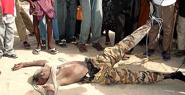 Soldier Dragged Somalia