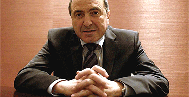 Boris Berezovsky pictured in his London office