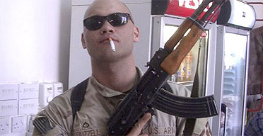 US soldier Colby Buzzell, whose account of fighting in Iraq's Sunni triangle has won the 'Blooker prize' for best book that began as a blog on the Internet