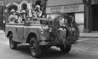 British soldiers in Bogside, Derry, August 1969