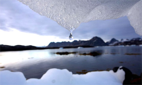 A melting iceberg