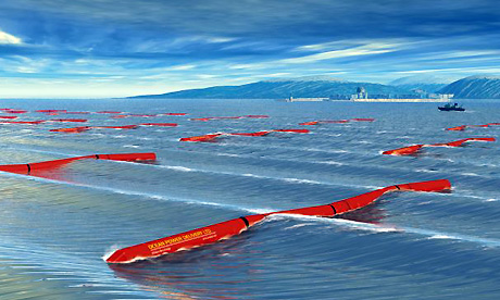 An artist's impression of the wavefarm in full production
