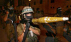  Palestinian fighters of Hamas' armed wing, the Ezzedine al-Qassam Brigades