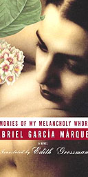 The cover of Gabriel García Márquezs A Memory of My Melancholy Whores