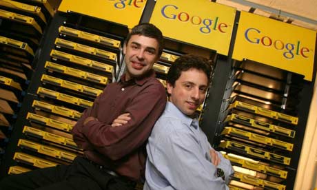 Google co-founders Larry Page and Sergey Brin