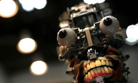 Simroid, the robo-dental patient, without her skin.