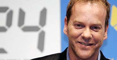Kiefer Sutherland promoting his TV show 24