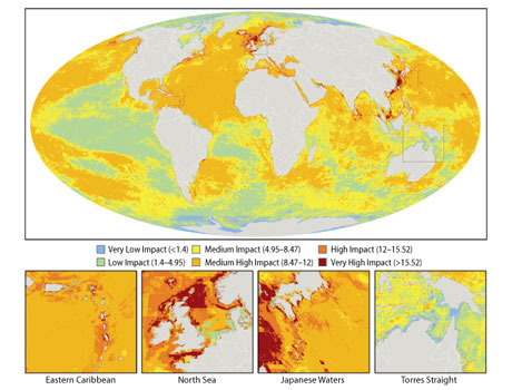 world map seas and oceans. Ocean atlas showing human