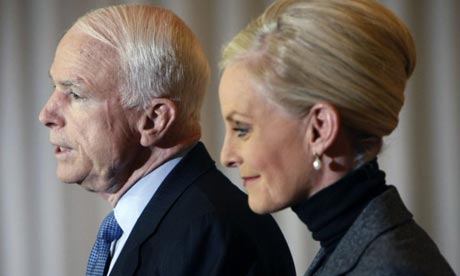 john mccain wife. John McCain and his wife Cindy