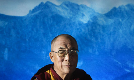 A portrait of the Dalai Lama