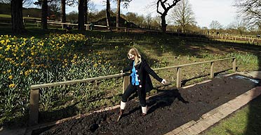 Alice Wignall on the Barefoot Park trail at Trentham estate in Staffordshire