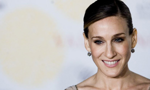 Sarah Jessica Parker arrives at the Valentino's party held at the Temple of Venus in Rome. Photograph: Alessandra Benedetti/Corbis