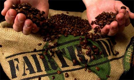 Fairtrade coffee beans