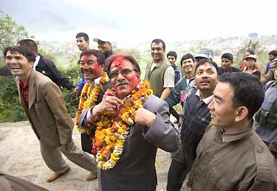 The Nepalese Maoist leader, Prachandra, or 'the fierce one'