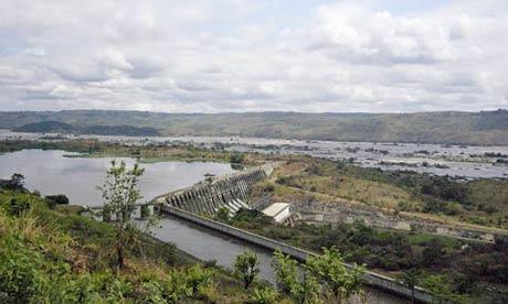 Inga dam on the Congo River.