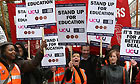Teachers march through central London
