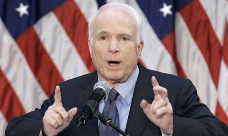 john mccain and obama. John McCain in Columbus