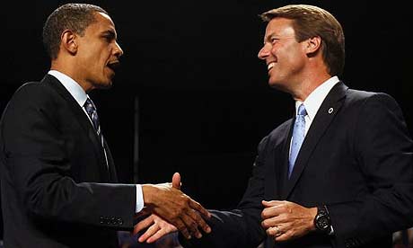 Barack Obama and John Edwards