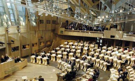 MSPs in the debating chamber at Holyrood