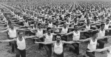 All together now ... a sokol exercise session in Prague in 1935