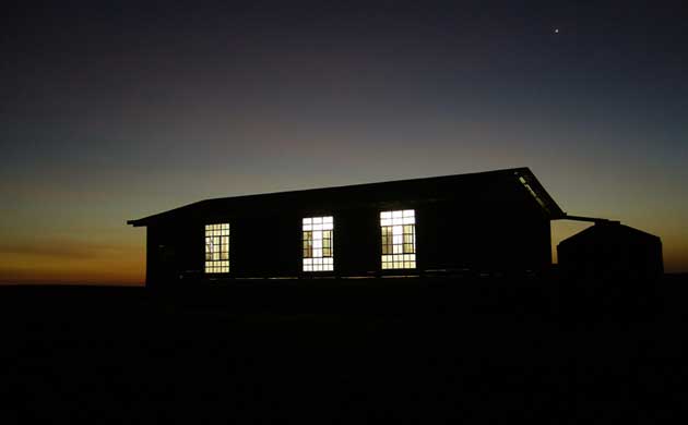 First night of electricity at Masai village of Essilanke
