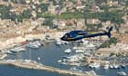 A helicopter over St Tropez