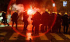 Rioters clash with police in downtown Belgrade
