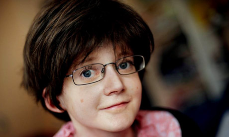 Lucy Glennon, who has epidermolysis bullosa