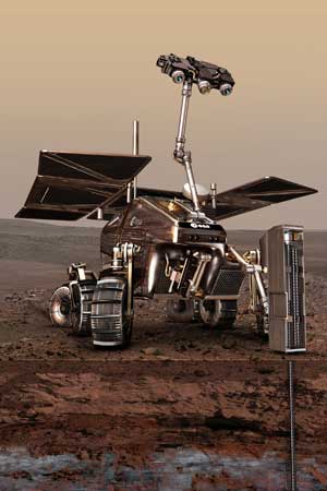 ExoMars rover on Mars: artist's impression