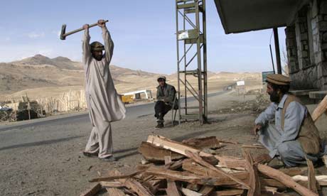 Checkpoint on the Kabul to Kandahar road