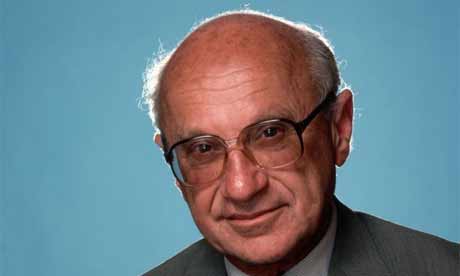 Economist Milton Friedman, 1983