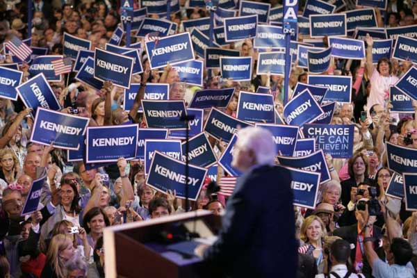 Senator Edward Kennedy, democratic convention