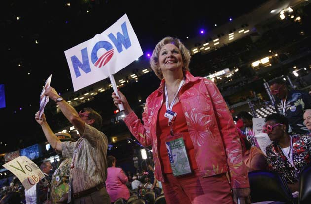 democratic convention, signs