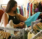 'That dig-and-delve experience' ... rummaging through the clothes rail at a charity shop