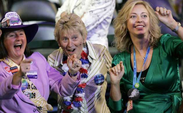 democratic convention, dancing