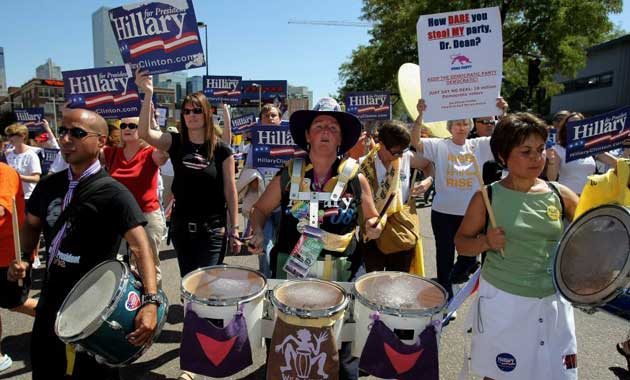democratic convention, hillary clinton, protests, demonstration