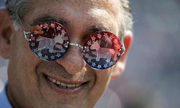 Man at Democratic national convention