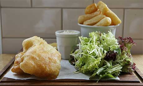 fish and chips shop. Tom Aikens fish and chips
