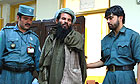 Afghan police officers in their Kabul office
