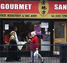 The Gourmet San restaurant in Bethnal Green Road. Photograph: Katherine Rose