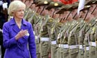 Quentin Bryce inspects the Federation Guard in Canberra after being sworn in as Australia's first female governor-general