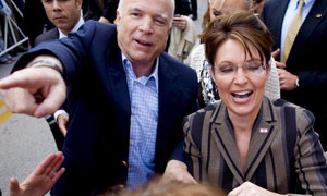 sarah palin, john mccain, campaign