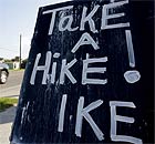 A hurricane Ike sign in Port Aransas, Texas