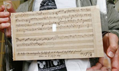 Mozart manuscript
