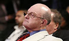A delegate in a pale suit at the Labour party conference