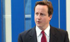 Cameron at conference