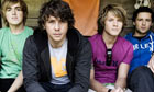 Calming it down ... (from left) the four members of McFly: Tom Fletcher, Danny Jones, Dougie Poynter and Harry Judd 