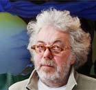 Felix Dennis, publisher and poet at the barn conversion where he works, 2008