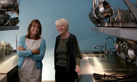 Ruth Rogers and Rose Gray at the reopened River Cafe, 2008